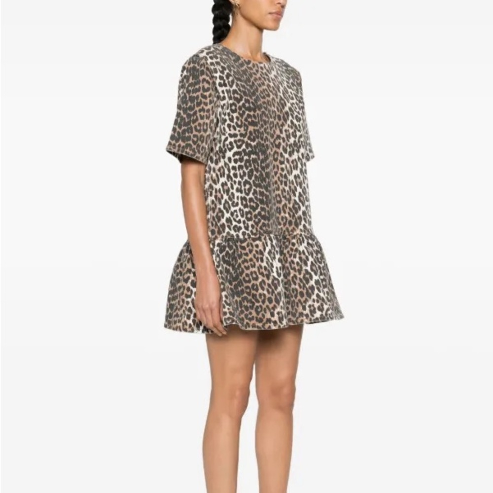 Ganni - Leopard Print Dress